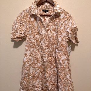 1 State: midi dress, pockets, size L, sun, sleeve